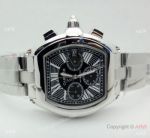 High Quality Replica Cartier Roadster Chronograph Black Dial Watch